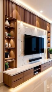Tv wall unit design