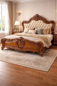 Classic wooden bed 