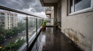 Balcony in monsoon