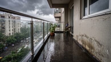 Balcony in monsoon