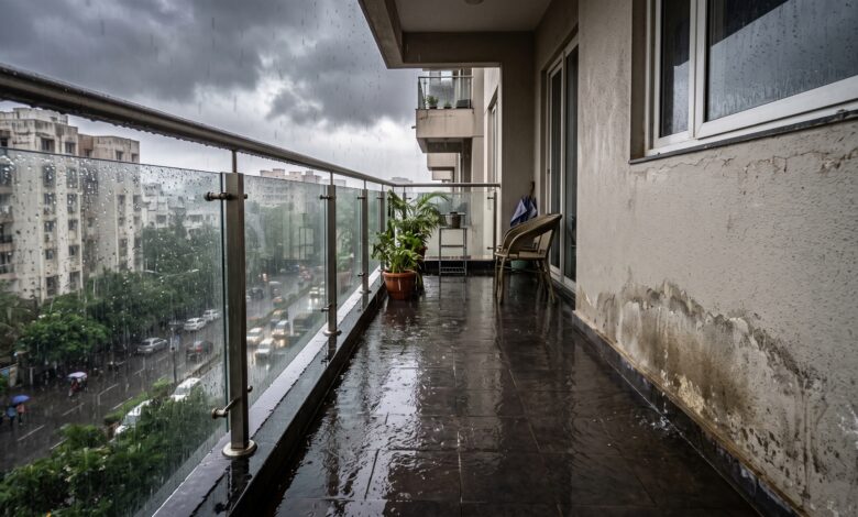 Balcony in monsoon