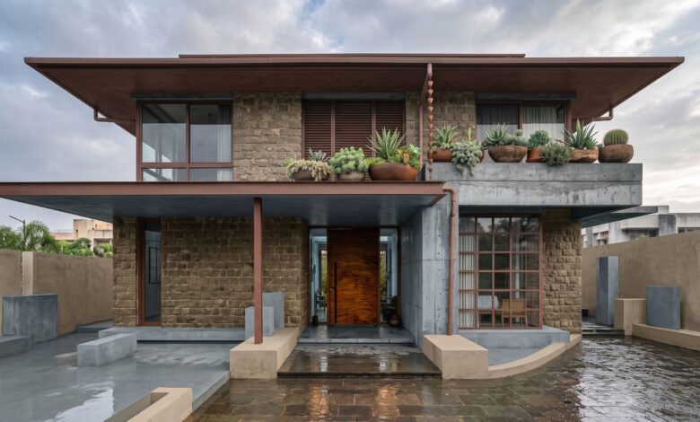Indian house with best Exterior materials