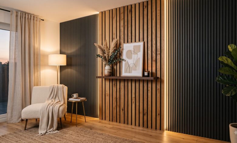Modern_DIY_wall_decor_louvers